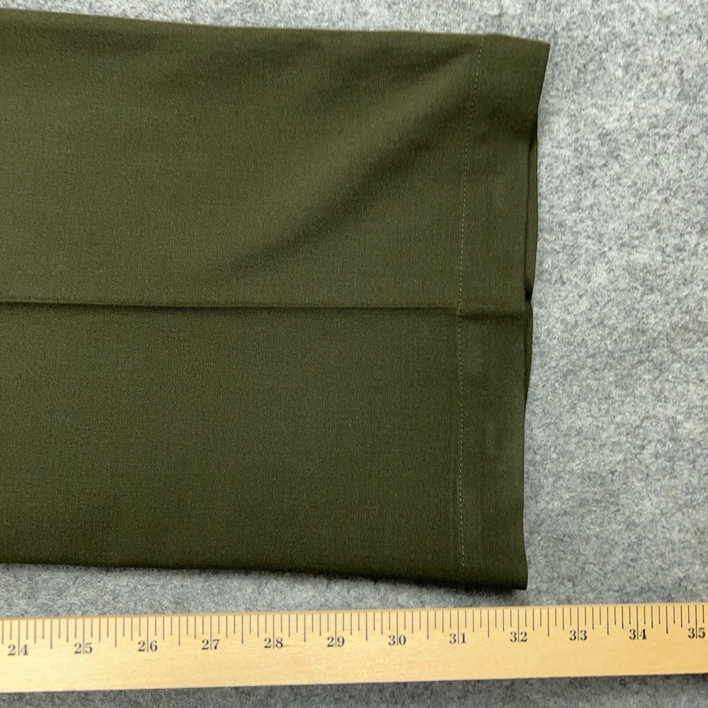 Olive Green Wide-Leg Women's Trousers - Picture 10 of 13